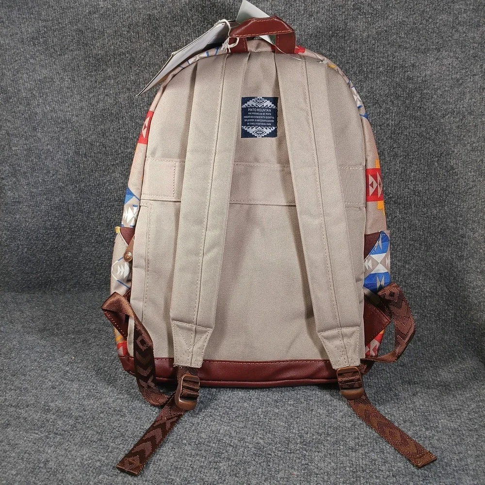 Pendleton Backpack Southwestern Aztec Tribal Canvas Pinto Mountain Standard - Picture 7 of 13